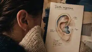 Piercing oreille migraine : schéma daith migraine et oreille